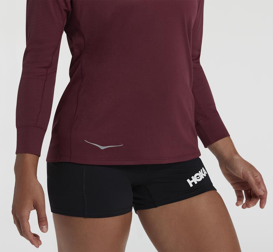 Hoka One One Performance 3/4 Sleeve Top Dam - Bröst - COQUM-9367